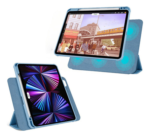 Capa Smart Case Magnético Para iPad 10.2 / Pro 11 / Air 4