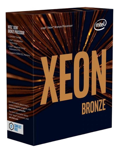 Intel Xeon-bronze 3206r De 8 Núcleos Y  1.9ghz