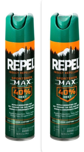 Repel Max Repelente Para Mosquitos E Insectos 2 Pz Importado