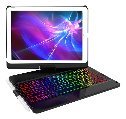 Funda Con Teclado Bluetooth Para iPad 9th/8th//7th/ Air 3 -a