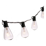 Ununmx Unun-st38-t-50 Guirnalda De Luces Exterior 15 Metros 50 Y 4 Focos Vidrio St38 Ip44 Blanco Cálido, Serie Luz Vintage Decorativas Para Iluminación De Jardin Patio Boda Hogar Navidad