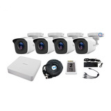 Kit 4 Camaras Hikvision 1080p Dvr 8 Canales 2mpx Disco 2 Tb