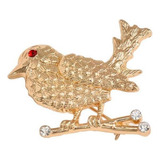 Joyas Pájaro Cristal Broche Animal Del Vintage Para Hombres