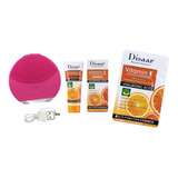 Kit Exfoliacion Rostro +mascarilla Con Vitamina C