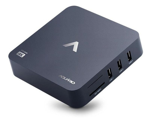 Tv Box Aquário Stv-2000 Estándar 4k 8gb Negro Con 1gb De Memoria Ram