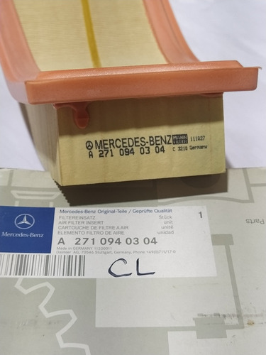 Filtro De Aire Mercedes Benz C200 Slk200 E200 (ao 07-15) Foto 4