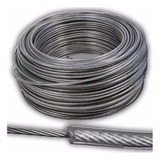 Cable Acero Forrado Pvc Tender Colgar Ropa Rollo 100mt Soga