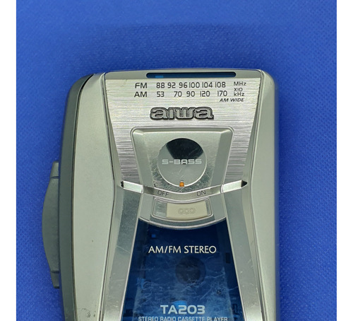 Reproductor De Casete Aiwa Ta203 Radio Personal Am/fm