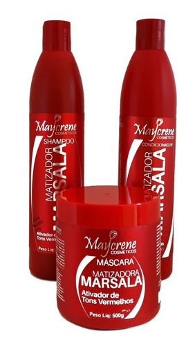 5 Kits Matizador Marsala Maycrene Atacado + Frete Grátis