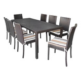 Conjunto Mesa De Jantar 8 Cadeiras Sem Vidro Fibra Sintetica