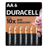 Pila Duracell Mn1500b6 Pilas Aa Alcalinas 1.5v 6 Unidades