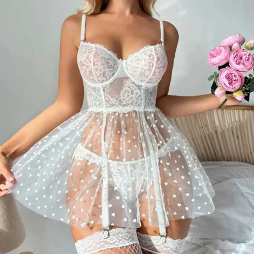 Br Lencería Erótica En Forma De Corazón, Disfraz Sexy.