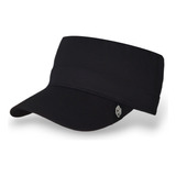 Gorra Che Negra Lisa Cuba Militar Visera Corta Gabardina Spo