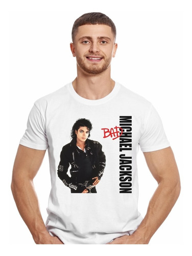 Polera Michael Jackson Bad Pop Impresión Directa