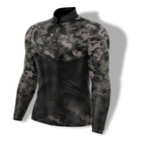 Camisa Camiseta De Pesca Masculina Proteção Uv50+ Térmica