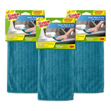 3 Super Pano De Pia 3m Scotch Brite Azul 29cm X 29cm