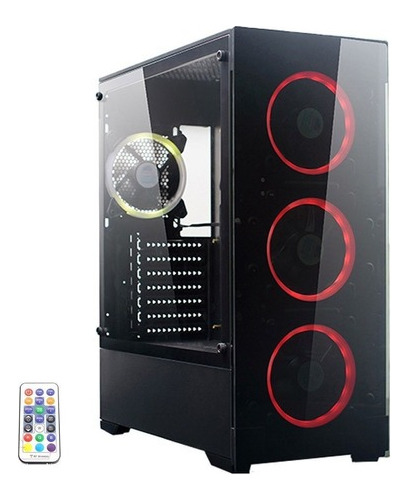 Gabinete Gamer Shure Atx -sin Fuente. Mod134  5 Cooler Rgb