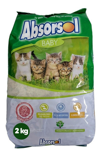 Piedras Sanitarias Absorsol Baby 2kg Universal Pets