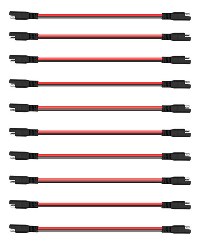 Paquete De 10 Cables Polarizados De  12 Y 2 Pines De Descone