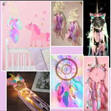 Atrapasueños Led De Unicornio Kawaii (distintos Modelos)