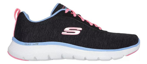 Tenis Skechers Modern Times 150207/bkmt Negro Blanco Rosa