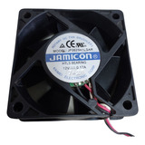 Kit 6 Ventilador Cooler 60x60x25 12v Jamicon 3700 Rpm P/ Pc