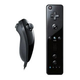 Kit Wii Remote + Nunchuck Para Nintendo Wii Preto Ou Branco