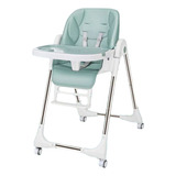 Silla De Comer Multiposiciones Plegable Verde Lubabycas