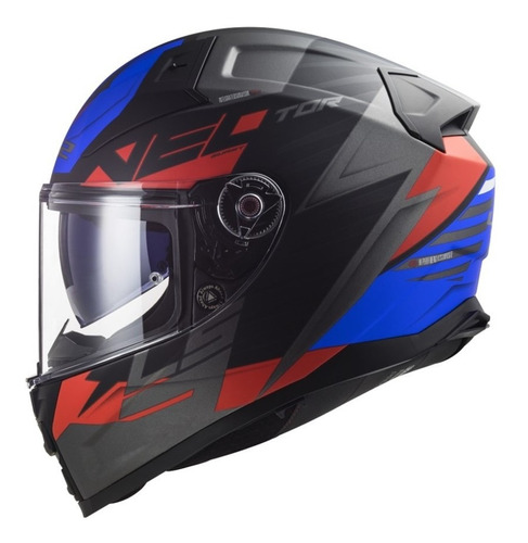 Capacete Ls2 Vector Ii Ff811 Absolute Azul Tricomposto Moto