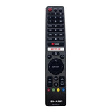 Control Remoto Sharp Smart Tv Gb346wjsa Netflix + Pilas 