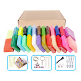 Juego De Plastilina Y Herramientas De 20 G, 24 Colores