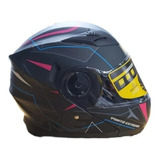 Casco Rebatible Punto Extremo Xr 650 Dama Doble Visor En Fas