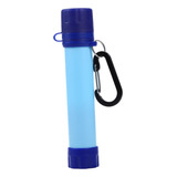 Filtro Portátil Azul Para Botella De Agua De Camping Azul De