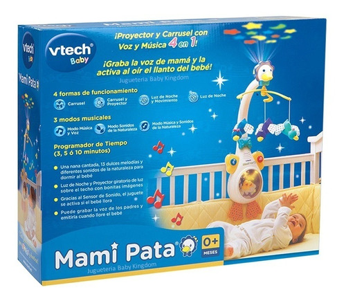 Movil Y Proyector Para Cuna 4en1 Vtech.luz,musica Y Juegos.