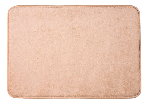 Alfombra Arredo De Baño Chica Lisa Memory Foam Beige