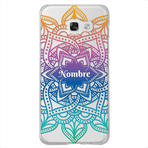 Funda Galaxy Mandalas Personalizada Con Tu Nombre