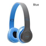 Headphone Bluetooth Com Microfone Áudio Potente Celular Pc Cor Azul