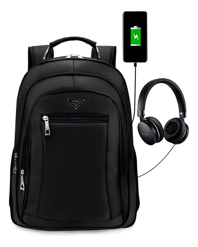 Mochila Bolsa Masculina Notebook Usb Espaçosa Impermeável