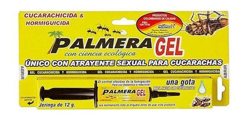 Gel Mata Cucarachas Palmera Jeringa - g a $1550