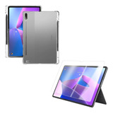 Estuche Case Transparente + Vidrio Templado Para Tablet