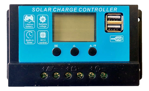 Regulador De Carga 12v - 20a Para Pantalla Solar