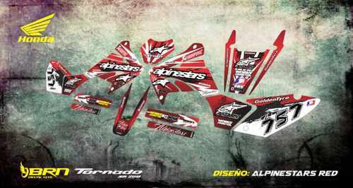 Kit De Calcos Honda Tornado Xr 250 Brn Diseño