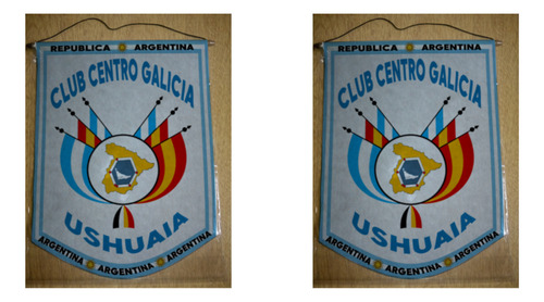 Banderin Grande 40cm Club Centro Galicia Ushuaia