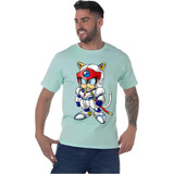 Playera Gatos Samurai Diseño 15 Caricaturas Retro Beloma