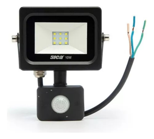 Reflector Proyector Led 10w Luz Fria C/sensor Movimiento