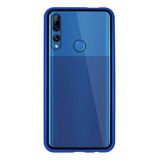 Funda Magnética De Metal Huawei P30 Pro + Vidrio Frontal 5d 