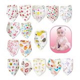 20pack Baberos Bebe Bandana Absorbentes Y Suaves, Niñas