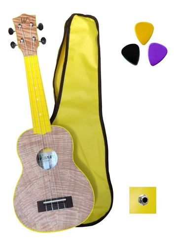 Ukulele Elétrico Winner 21 Abs Soprano Amarelo