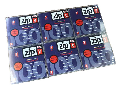 10 Unidades Zip Disk 100mb (usado) Disquete Zipdrive