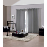 Cortina Bella Janela Blackout Pratika Bellini 2,60m X 1,70m Cor Titanio